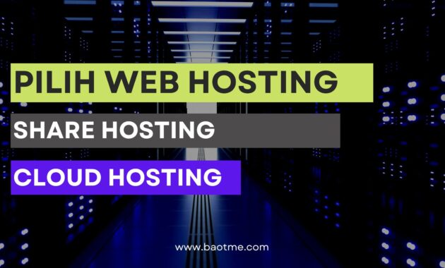 Pilih web hosting