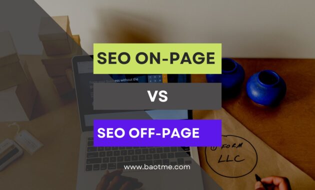 SEO On Page Vs SEO Off Page